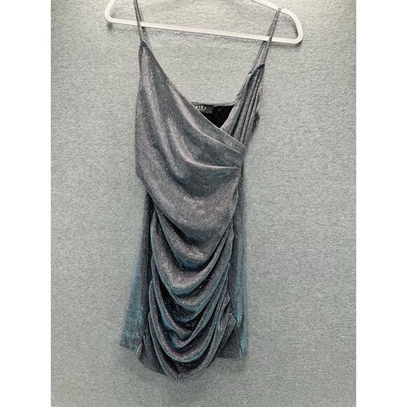 Akira-KEEP UP ULTRA SHIMMER STRAPLESS MINI DRESS-Sz Small - Picture 2 of 10